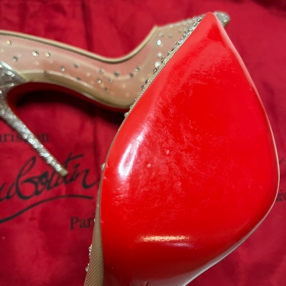 Christian Louboutin Silver and Nude women’s heel - Picture 3 of 10